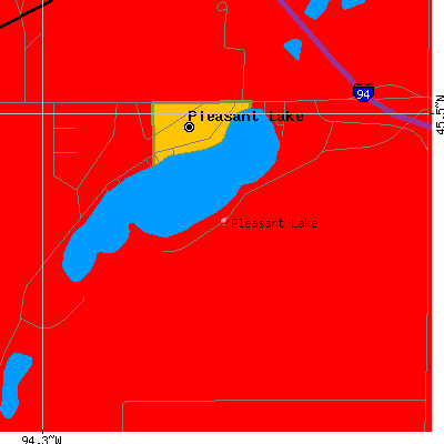 Pleasant Lake map