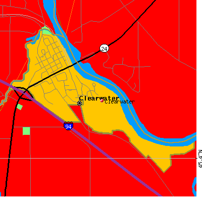 Clearwater map