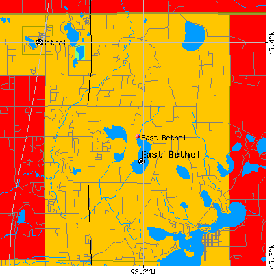 East Bethel map