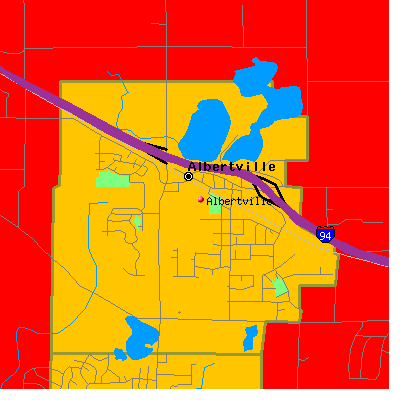 Albertville map