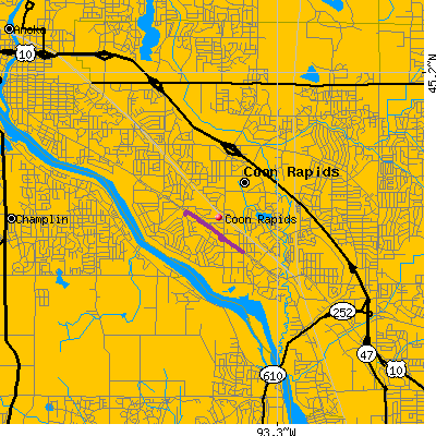 Coon Rapids map