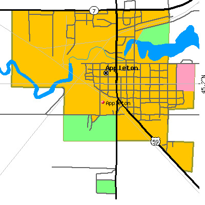 Appleton map