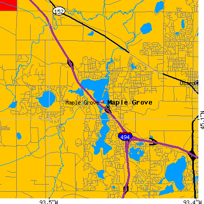 Maple Grove map
