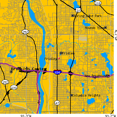 Fridley map