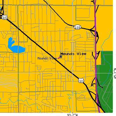 Mounds View map