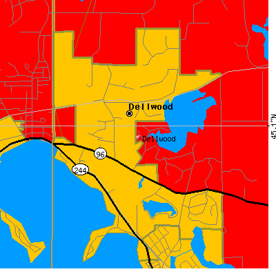 Dellwood map