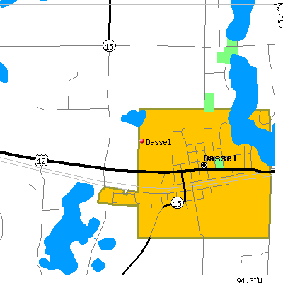 Dassel map