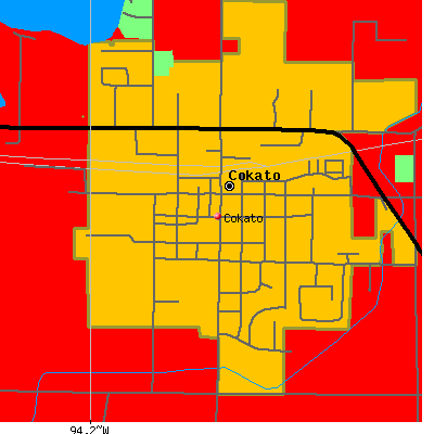 Cokato map
