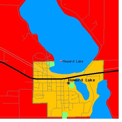 Howard Lake map