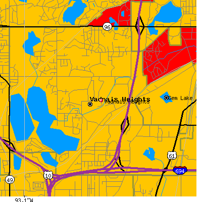 Vadnais Heights map
