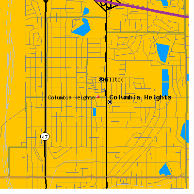 Columbia Heights map