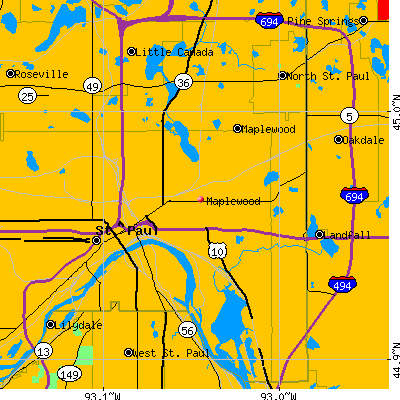 Maplewood map