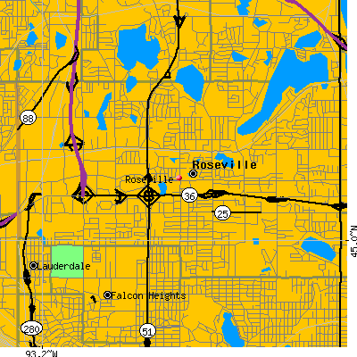 Roseville map