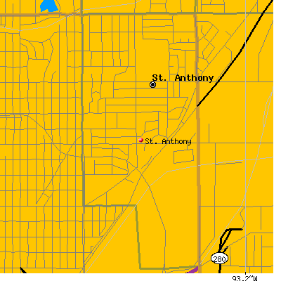 St. Anthony map