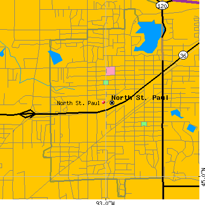 North St. Paul map