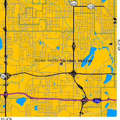Golden Valley map