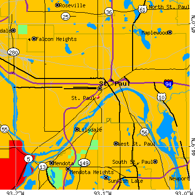 St. Paul map