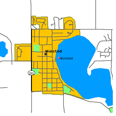 Winsted map