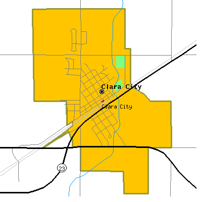 Clara City map