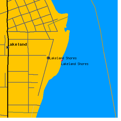Lakeland Shores map