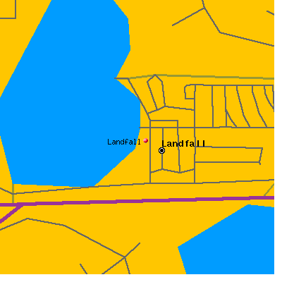 Landfall map