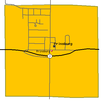 Prinsburg map
