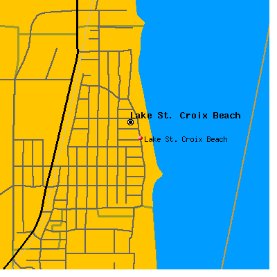 Lake St. Croix Beach map