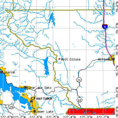 West Colusa map