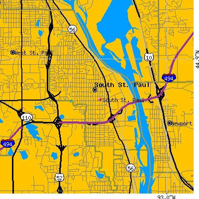 South St. Paul map