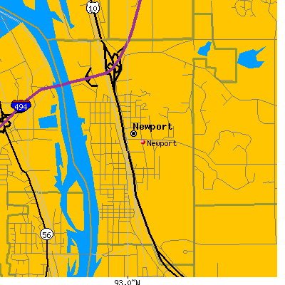 Newport map