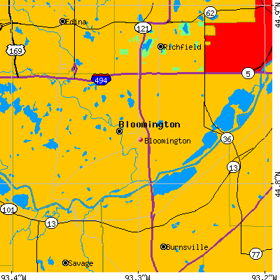 Bloomington map