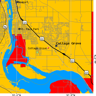 Cottage Grove map