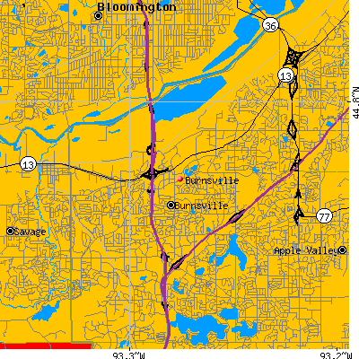 Burnsville map
