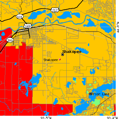 Shakopee map