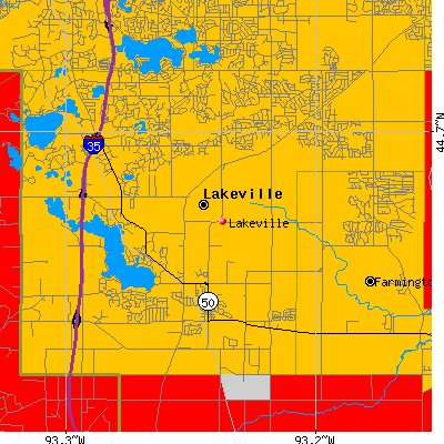 Lakeville map