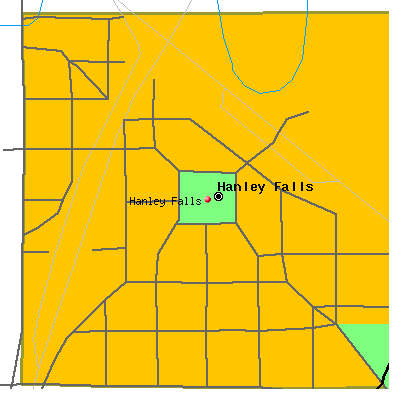 Hanley Falls map