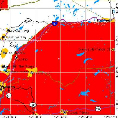 Foresthill-Back Country map