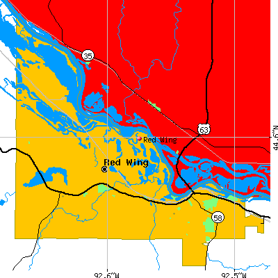 Red Wing map