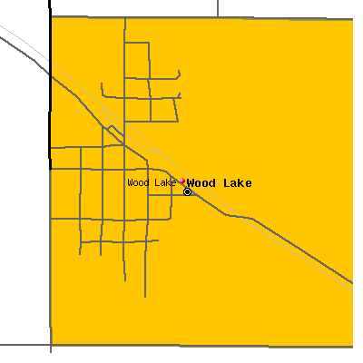 Wood Lake map