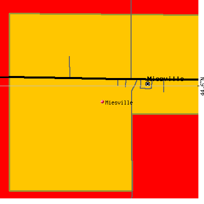 Miesville map