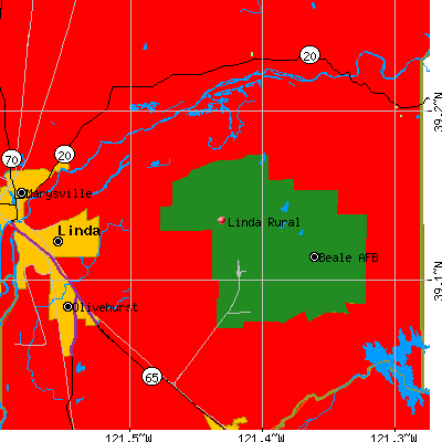 Linda Rural map