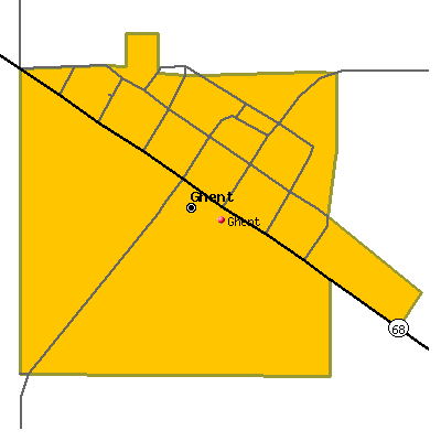 Ghent map