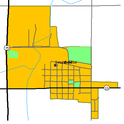 Ivanhoe map