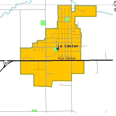 Le Center map