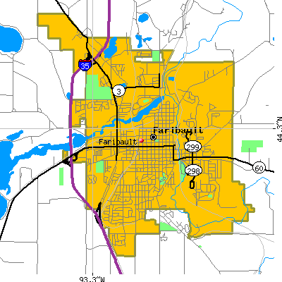 Faribault map