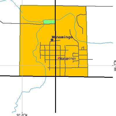 Wanamingo map