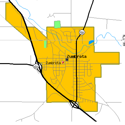 Zumbrota map