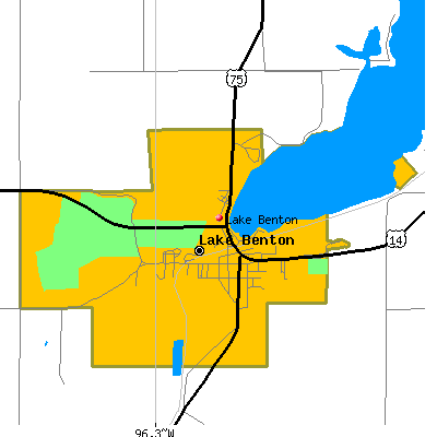 Lake Benton map