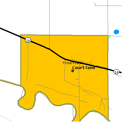 Courtland map