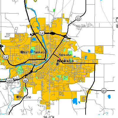 Mankato map